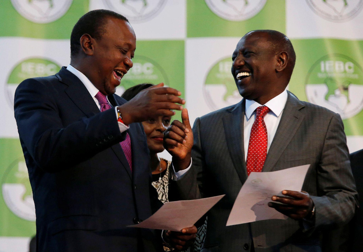 Uhuru and Ruto winning in 2017